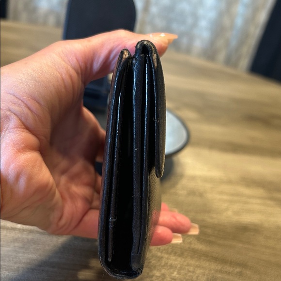 108. CHANEL Black Leather CoCo Button Wallet-COA - Picture 5 of 16